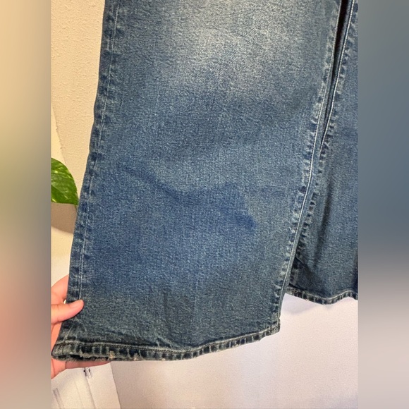 NEW J CREW Petite denim trouser jeans, wide leg, medium wash, casual - Picture 4 of 8